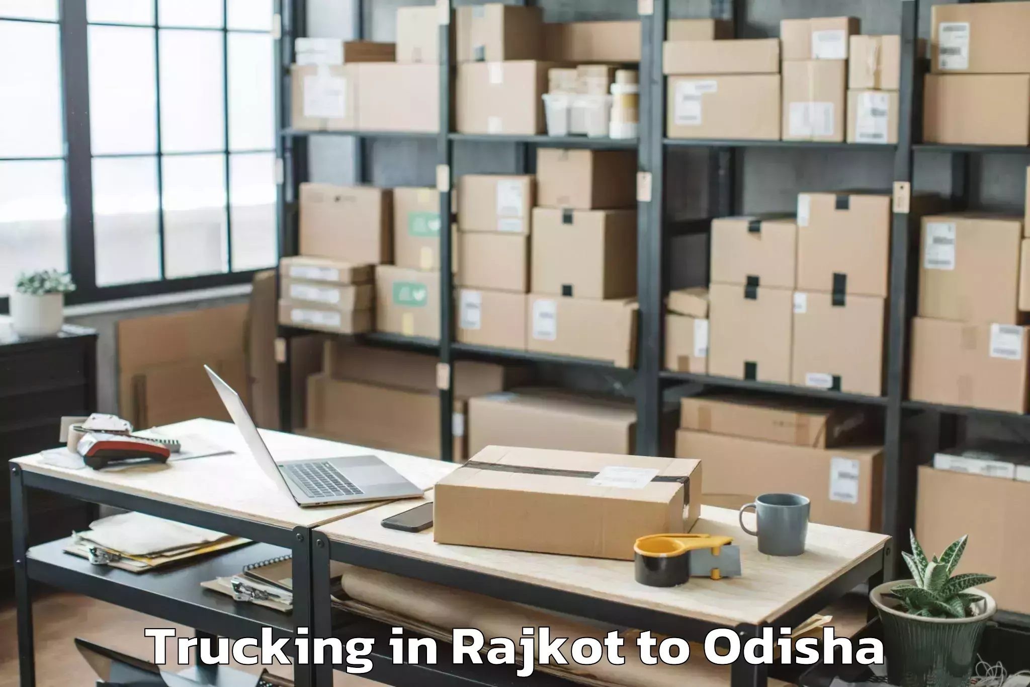 Hassle-Free Rajkot to Jharpokharia Trucking